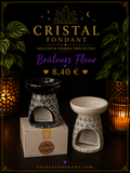 Grand Brûleur fleur - Modèle Aléatoire Noir ou Blanc