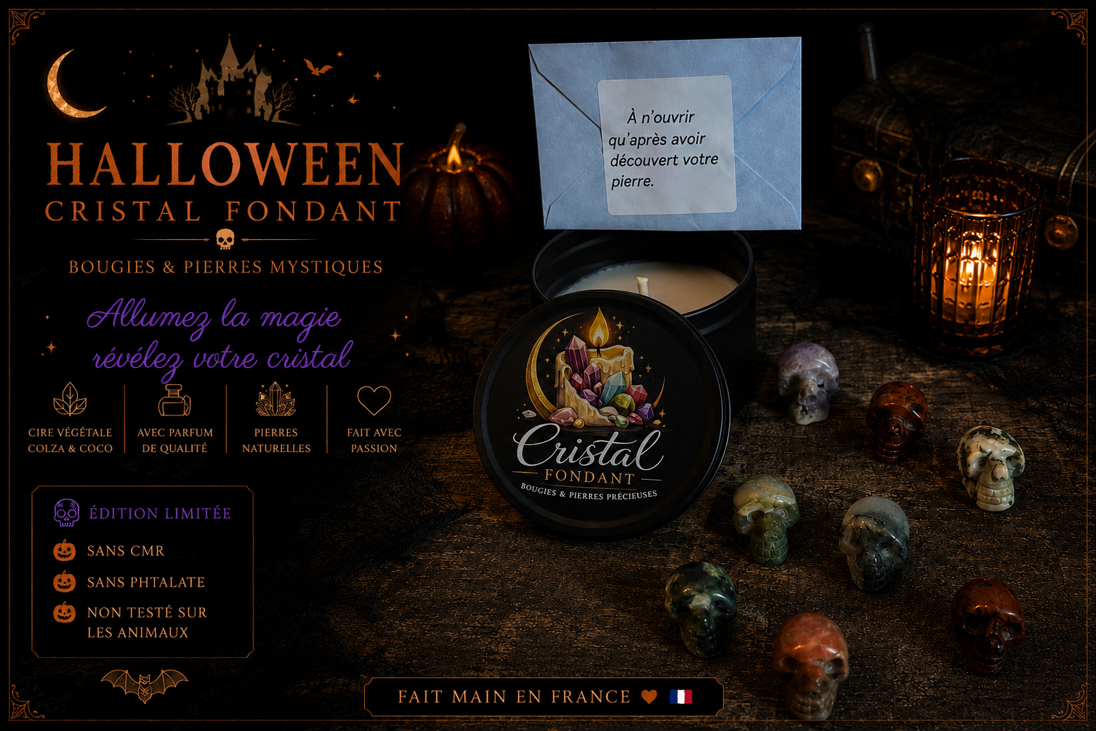 Bougie d'Halloween