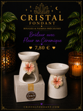 Grand Brûleur Fleur en céramique