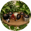 Bougie ~100G + 5 sphères mystère